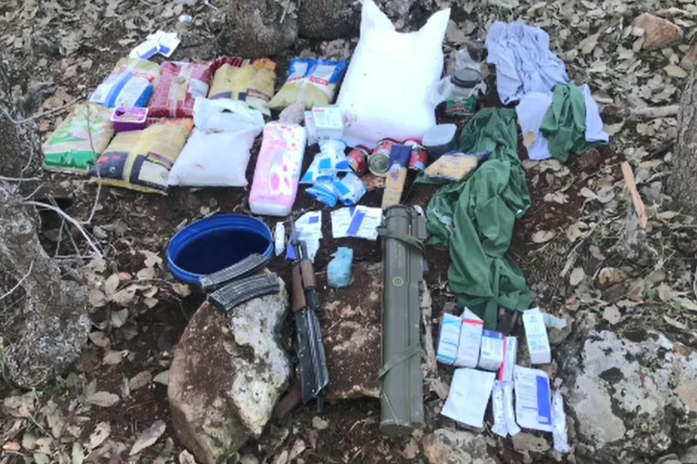 PKK'ye ait lav silahı ve patlayıcılar ele geçirildi